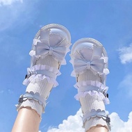 Cream Color Soft-Soled Cute Girl Student Sweet Cute Lolita Shoes Lolita Shoes JK Small Leather Shoes