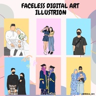 [DIGITAL ART ILLUSTRATION] | FACELESS