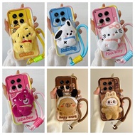 Case Tecno Camon 30 4G 5G Case Compatible with Hand pasted Cute plush doll Soft Phone Case BB-MRPP