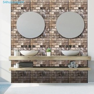 HUIJIANG Kitchen Wall Sticker, 3D PVC Self Adhesive Tiles, Wallpaper Stone Grain Imitation Brick Waterproof Square Cobblestone ​Imitation Brick Bathroom