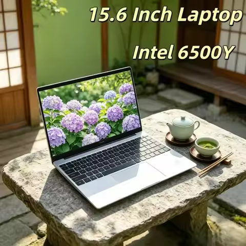15.6 Inch Laptop, 120Hz High-def IPS Panel, Intel 6500Y, 32GB RAM & 2TB Storage, 5000mAh Durable Bat