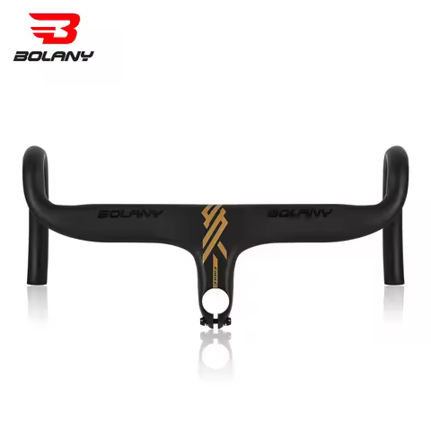 BOLANY Road Bike Handlebar Aluminum Alloy Lightweight Drop Bar Bicycle -7Angle 420mm Matte Black Han