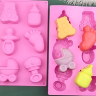 Silicone Mould Baby 6 Cavity Soap Mould DIY