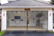 Garage Screen Doors for 2 car garage-14x7FT Fiberglass Durable Heavy Duty Magnetic Garage Door Scree