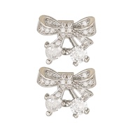 Kellnny Bluetooth-compatible Earbuds Earrings Set Bowknot Earbuds Accessories Noise Cancelling For F