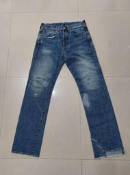 美國 Levi's 501 501XX 47501 大戰版 大E LVC 赤耳布邊 水洗 破壞加工 補釘 丹寧 牛仔褲