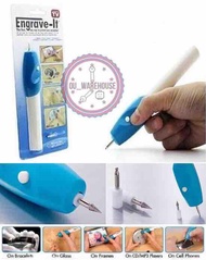 Engrave it pen dengan 2 mata ukir - alat ukir - alat ukir logam - alat ukir kayu - pena ukir - engra
