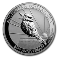 2020 Perth Mint Australia Kookaburra 1 oz .9999 Silver Coin BU 1oz 30th Anniversary 1990 - 2020