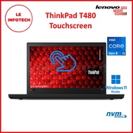 Lenovo ThinkPad T480 Touchscreen 14” Laptop Intel Core i5-8250U 1.7GHz 8/16/32GB 256/512GB SSD HDMI USB-C TB3 Win11 Used