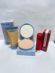 Wardah Paket Makeup Murah 3in1 Bedak + Bb Cream + Lipstik