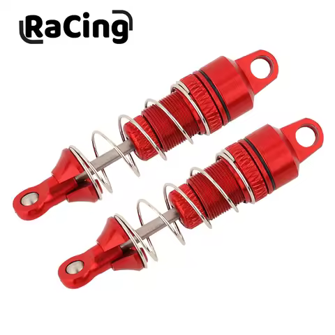2Pcs Metal Front Shock Absorber Spring Dampers for Losi 1/18 Mini-T 2.0 2WD Stadium Truck RTR RC Car