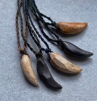 釉燒陶項鍊 【獠牙】