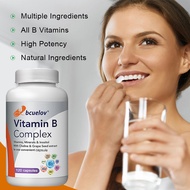 Vitamin B Complex with Vitamin C and Folate Including B12, B1, B2, B6 To Increase Energy and Metabol