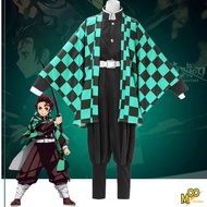 Anime Demon Slayer Kimetsu no Yaiba cosplay Costume Kamado Tanjiro Clothes Tanjiro wig Demon Slayer 
