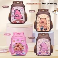 Capybara Kids Backpack for Ages 6-12 – Large Capacity School Bag with 3-Zone Storage | Lightweight 4