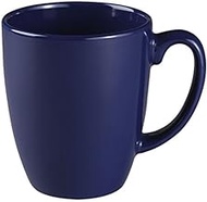 CORELLE Livingware 11-Ounce Stoneware Mug, Cobalt (Set of 4), 4 Count (Pack of 1), BLUE