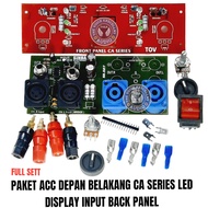 PAKET LED DEPAN Amplifier CA SERIES PLUS INPUT BACK PANEL BELAKANG CA SERIES CA10 CA12 CA 20 CA 30