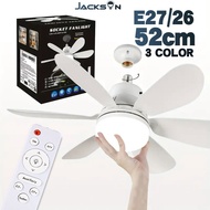 Jacksun Ceiling Fan Light Remote control 52cm Ceiling Fan With Light