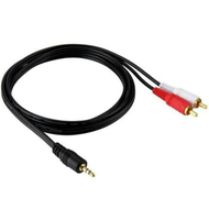 3.5mm to 2 RCA Jack Mini Stereo Aux Cable 2 in 1 / hp to Speaker