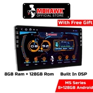 Mohawk MS Series Built in DSP 4G QLED Car Android Add O 360 Camera Player Plug n Play For Proton (8 + 128GB) [Free Gift]