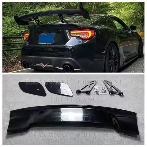 For Subaru BRZ Toyota 86 GT86 Spoiler Universal Car-Styling Carbon Fiber Pattern Rear Trunk Spoiler