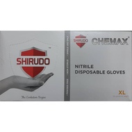 Shirudo Chemax Nitrile Disposable Glove - Blue (9"/4.2g/100 Pcs)