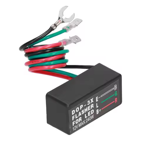 Universal DOP‑3X Flash Relay 12VDC 3 Wire Turn Signal Flasher Relay LED Flasher Relay Motorcycle LED
