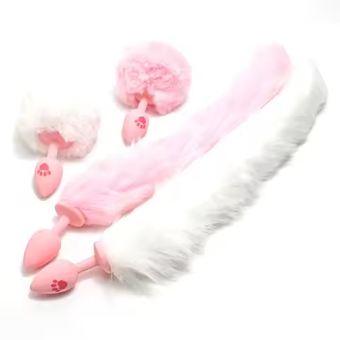 Silicone Tail Anal Plug Fox Pattern Butt Plug Adult Cosplay Intimate Toys for All