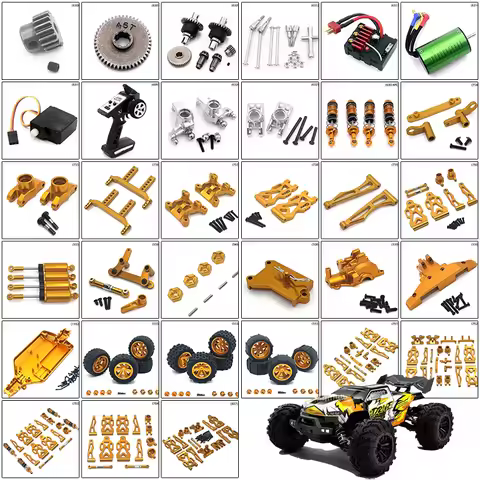 For SG116MAX SCY 16101 16102 16103 Pro JJRC Q130 Pro 1:16 Gold Upgraded Metal 4WD RC Car Original Sp