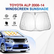 Toyota Alphard/Vellfire 2008-2014 ANH 20 Front Windscreen Sunshade Car Custom Fit Foldable Sunshade UV Protection 前挡玻璃遮阳