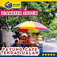 Payung Tenda DIAMETER 200 CM Besar Jumbo Buat Jual Jualan Cafe Bazar