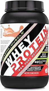 Amazing Muscle 100% Whey Protein Powder *Advanced Formula with Whey Protein Isolate as a Primary Ing