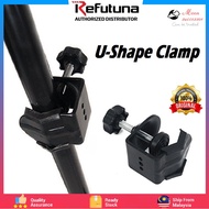 Refutuna SCP-04 Studio Heavy Duty U Shape Metal C-Clamp U Clip Bracket for Photo Studio Lighting Lig