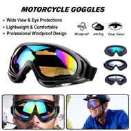 Motorcycle Goggles Anti-fog Cycling Riding Sport X400 Dust-proof Windproof Sunglasses Eye Glass Harl