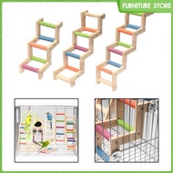 [Wishshopeelxj] Bird Ladder Cage Accessories Wooden Bird Bridge for Conures Parakeets Finch