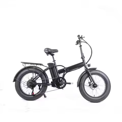 High Quality 500W 48V Lithium Battery Foldable E Bike 20 Inch Ebike Fat Tire Electric Folding Bicycl