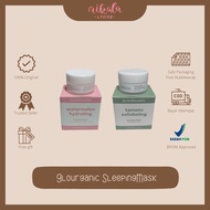 Glourganic Sleeping Mask BPOM 10gr | Tamanu AHA BHA | Watermelon Niacinamide Alphaarbutin