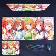 60x30cm The Quintessential Quintuplets Anime Anti-Slip Mouse Pad Gaming Pad Tetikus Lembut Mousepad 