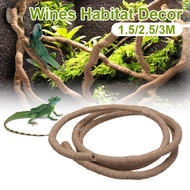 Large Flexible Vines Rattan Habitat Decoration Bendable Jungle Branches Climb Pet Supplies Reptiles 