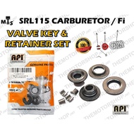 API SRL115 LAGENDA115 (CARB)/Fi VALVE KEY & RETAINER SET VALVE CLIP TOPI VALVE SPRING SEAT 5TN12117 