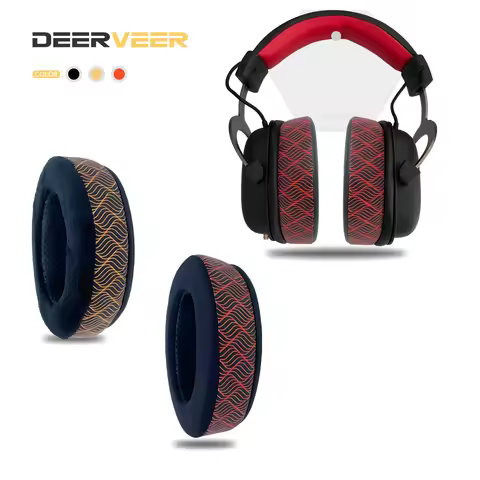 DEERVEER Replacement Earpad For Redragon H520 Icon,H510 Zeus Wired Gaming,H510 Zeus White Gaming,H51