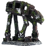 Hiasan Akuarium, Dekorasi Akuarium Resin, Gaya Robot yang Menarik, Hiasan Gua Akuarium Kecil hingga 
