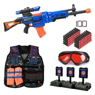 Kids Toy Sniper Rifle with Scope Tactical Vest Kit,4 in 1 Automatic Kids Sniper Rifle Toy Guns for B