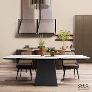 Chic Republic โต๊ะอาหาร รุ่น EMILIA RECTANGULAR-DG/220 a สีขาวธรรมชาติ One
