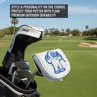 New DF3 golf Putter Cover Embroidered Snowman PU Putter Cover golf Club Cover golf Double Ear Putter