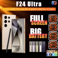 F24 Ultra 5G Smartphone Android 14 Phone 16GB RAM 1TB ROM 6.9 Inch Screen 8000mAh Fast Charging Dual