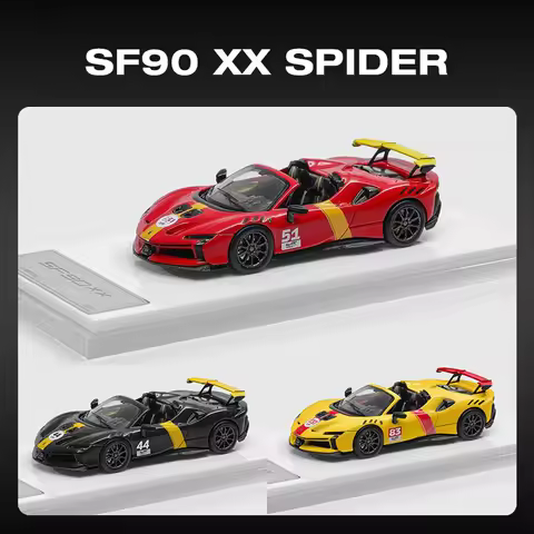 DMH In Stock 1:64 SF90 XX SPIDER LeMans Diecast Diorama Car Model