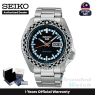 [Official Warranty] Seiko SRPK67K1 Men's Seiko 5 Sport Black &amp; White Checker Flag Special Edition Stainless Steel Watch
