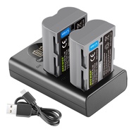 Nuel EN-EL3E Camera Battery+Dual Charger 2100mAh Suitable for Nikon SLR Camera D90 D80