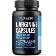 L-Arginine Capsules with L-Citrulline - Nitric Oxide Supplement - L Arginine and L Citrulline Blend 